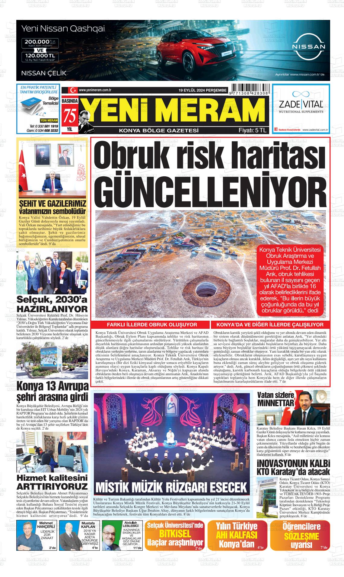 YENİ MERAM Gazetesi