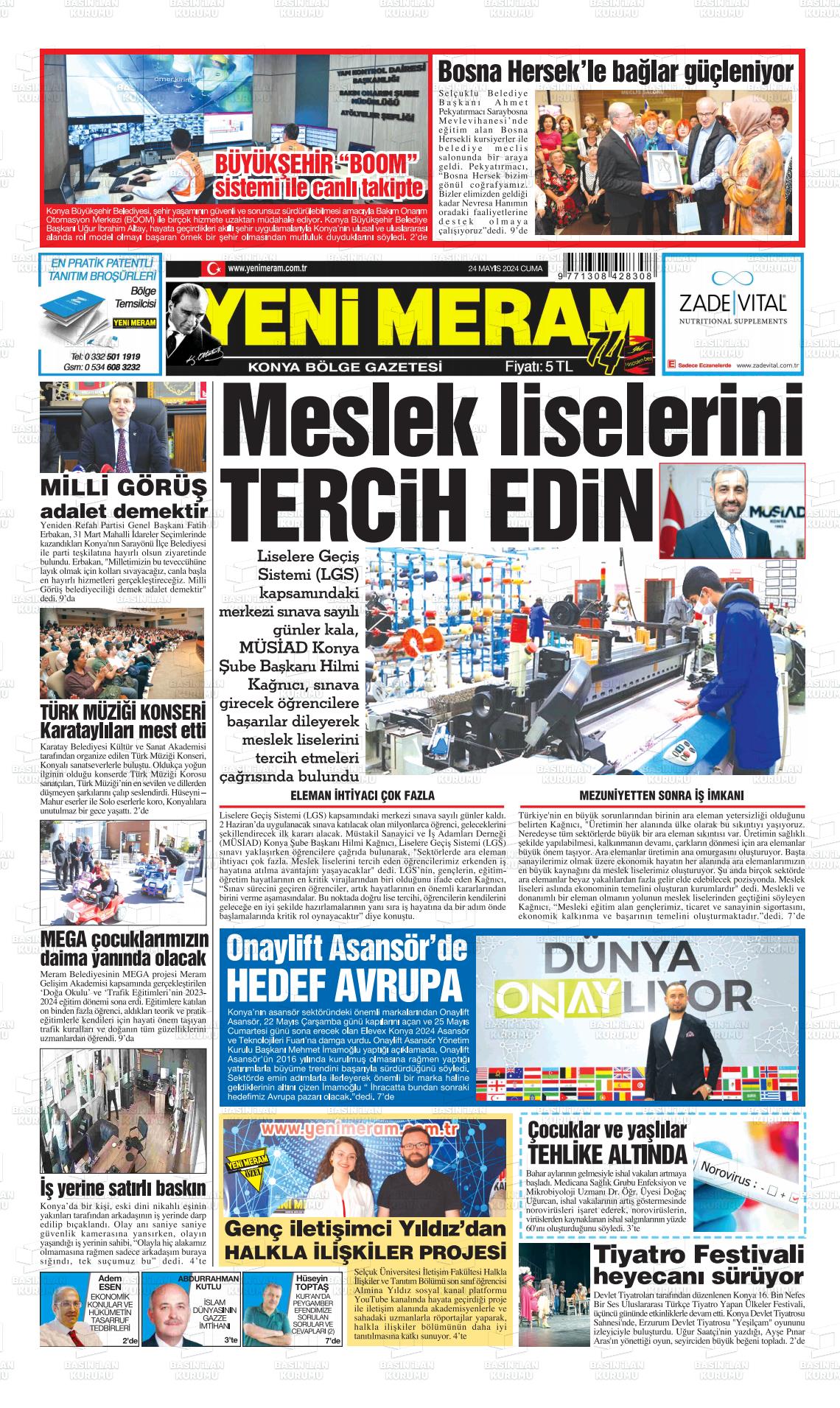 YENİ MERAM Gazetesi