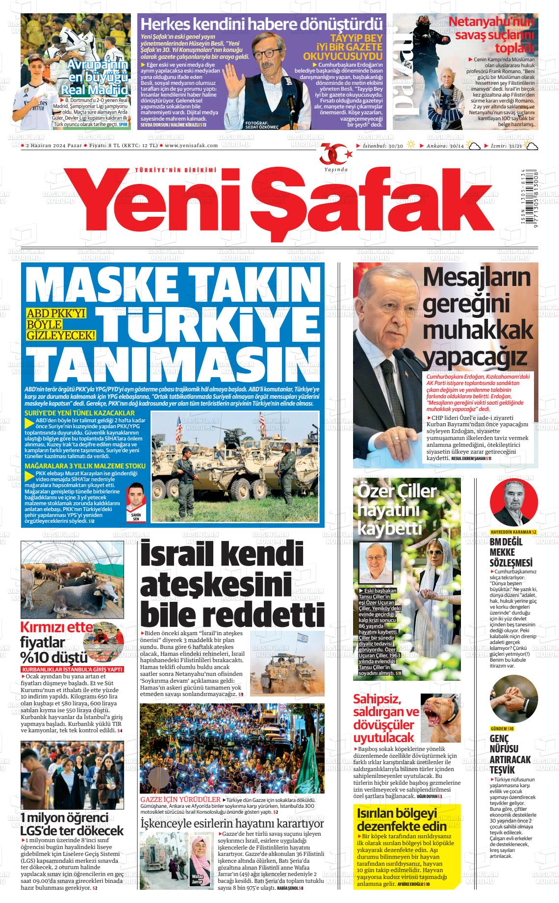 YENİ ŞAFAK Gazetesi