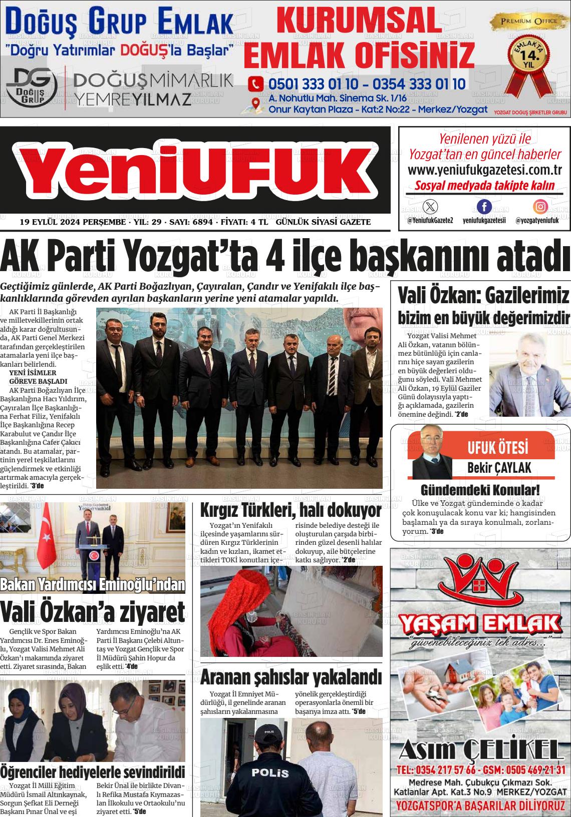 YENİ UFUK Gazetesi