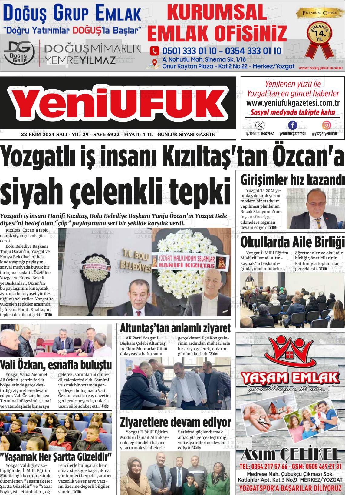 YENİ UFUK Gazetesi