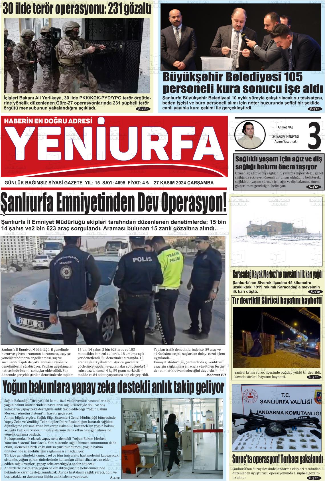 YENİURFA Gazetesi