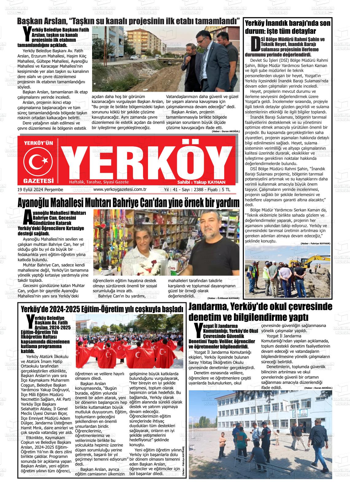 YERKÖY Gazetesi