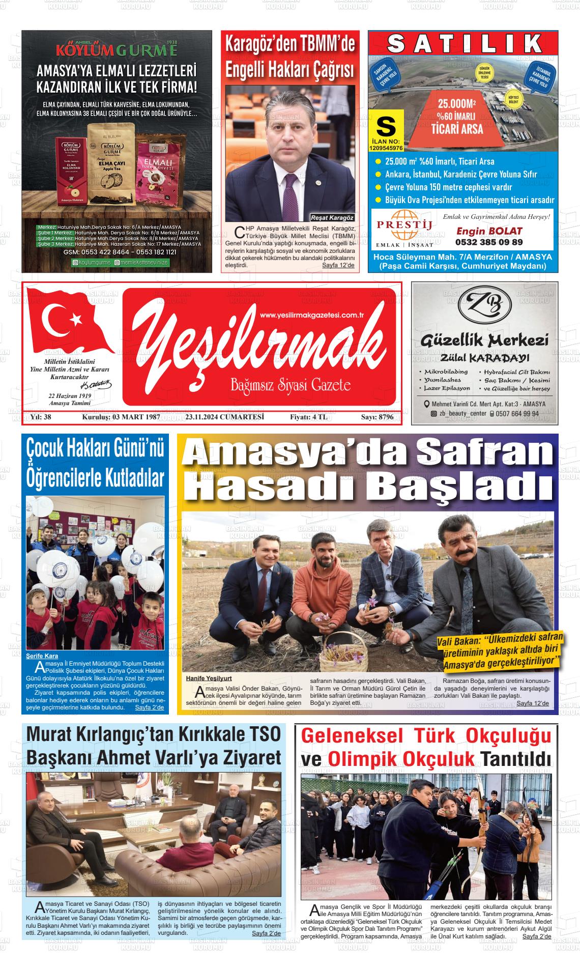 YEŞİLIRMAK Gazetesi