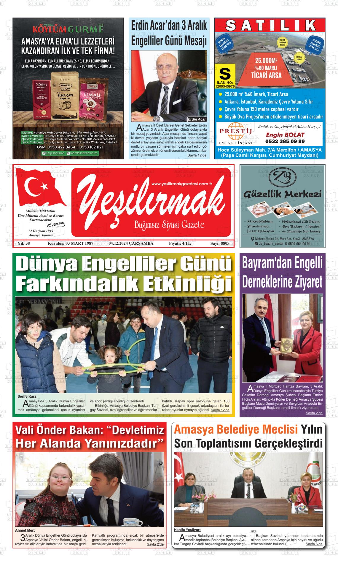 YEŞİLIRMAK Gazetesi