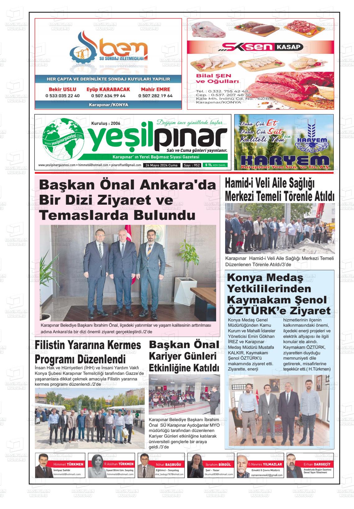 YEŞİLPINAR Gazetesi