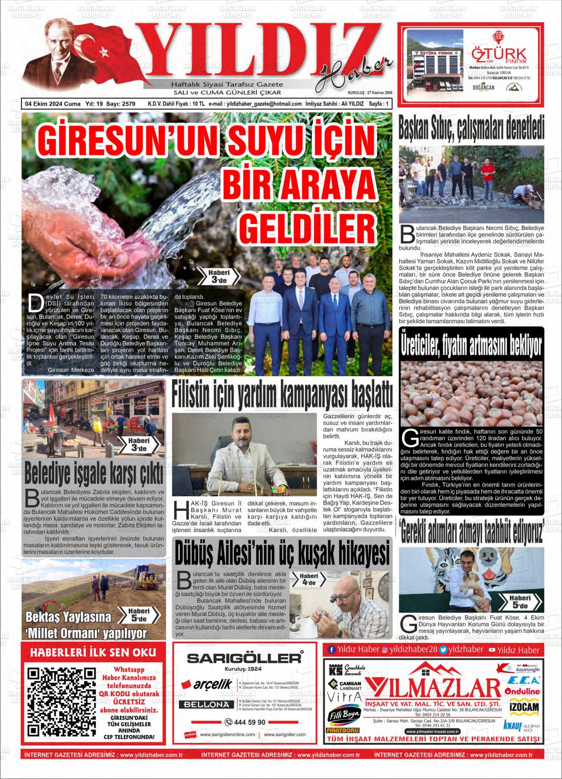 YILDIZ HABER Gazetesi