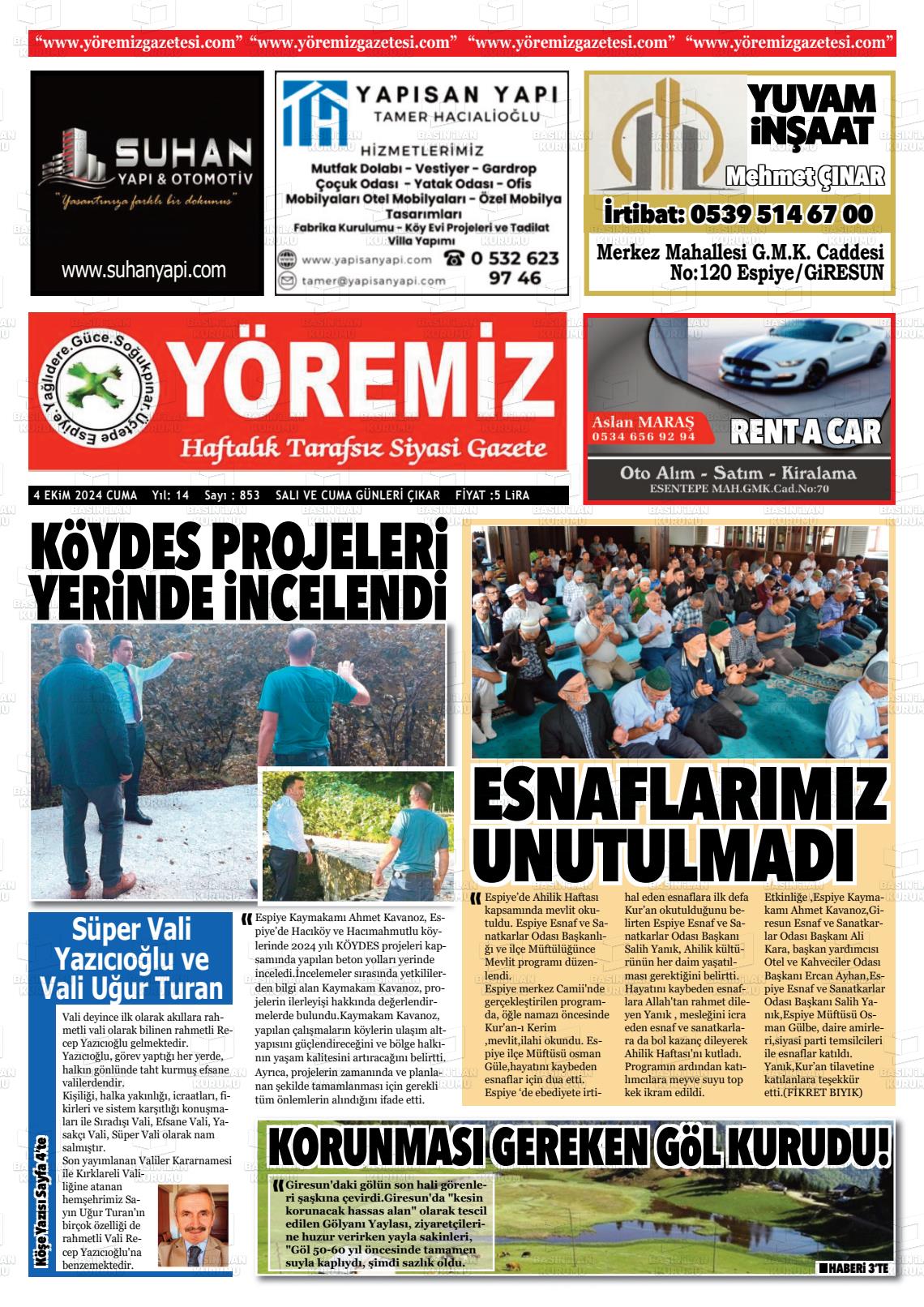 YÖREMİZ Gazetesi