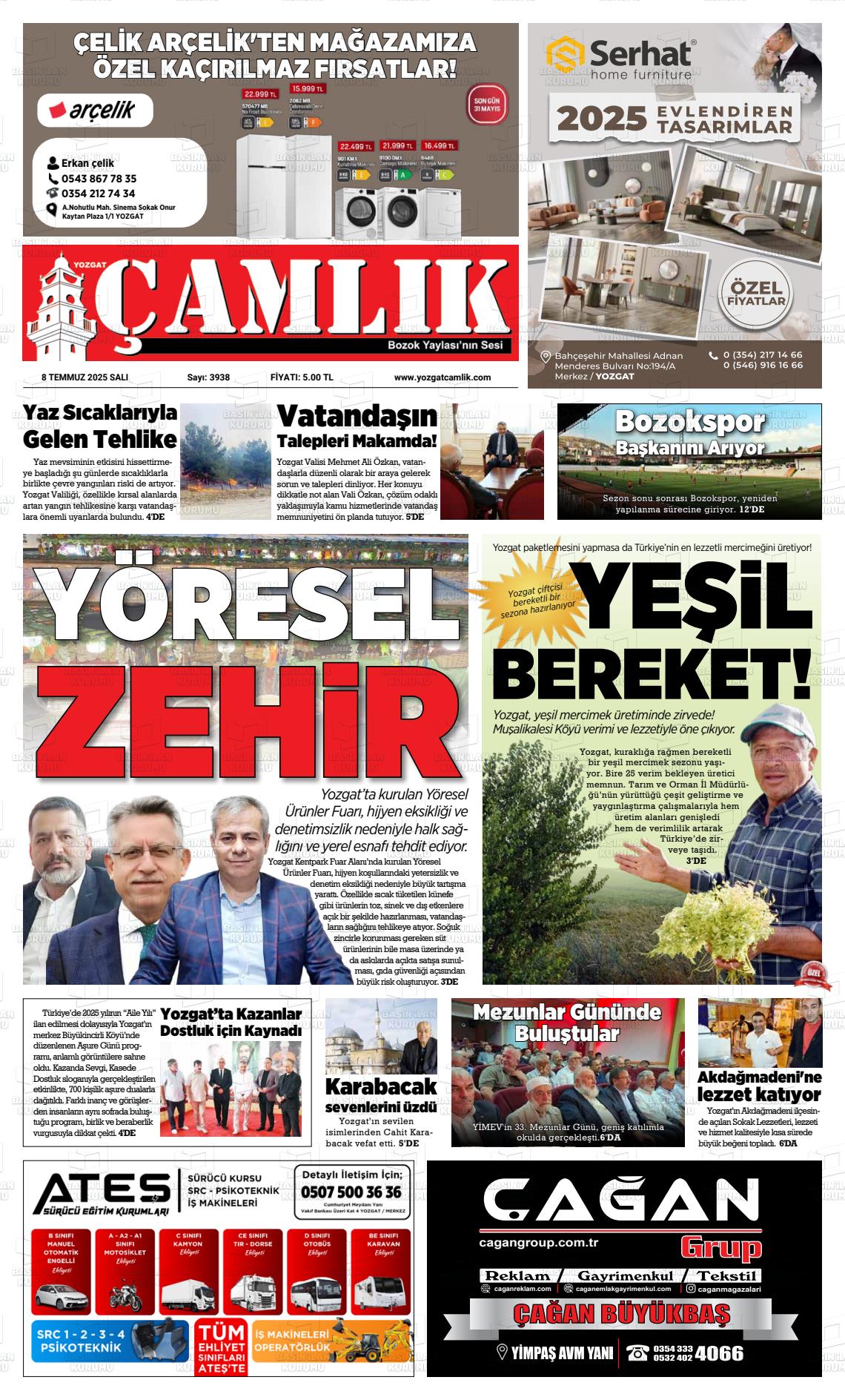 YOZGAT ÇAMLIK Gazetesi