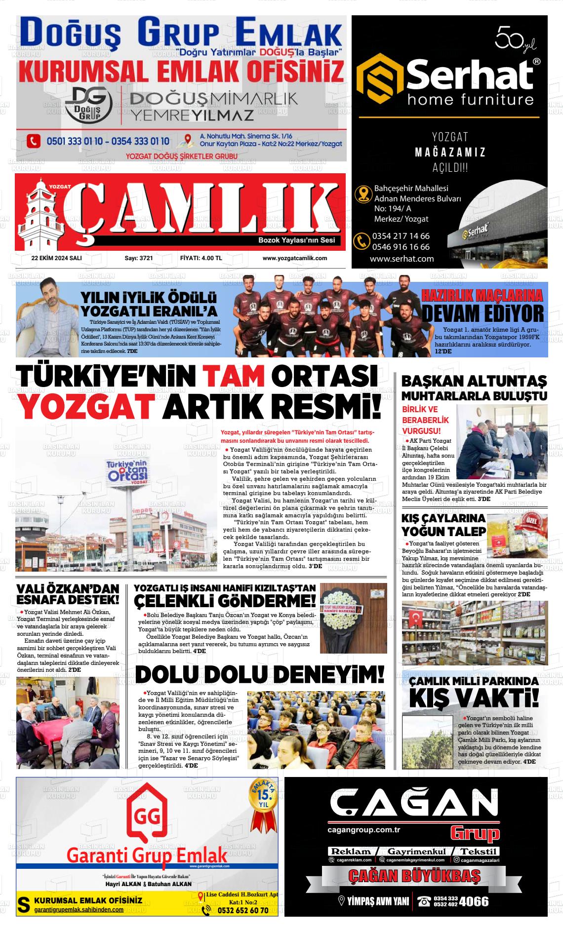 YOZGAT ÇAMLIK Gazetesi