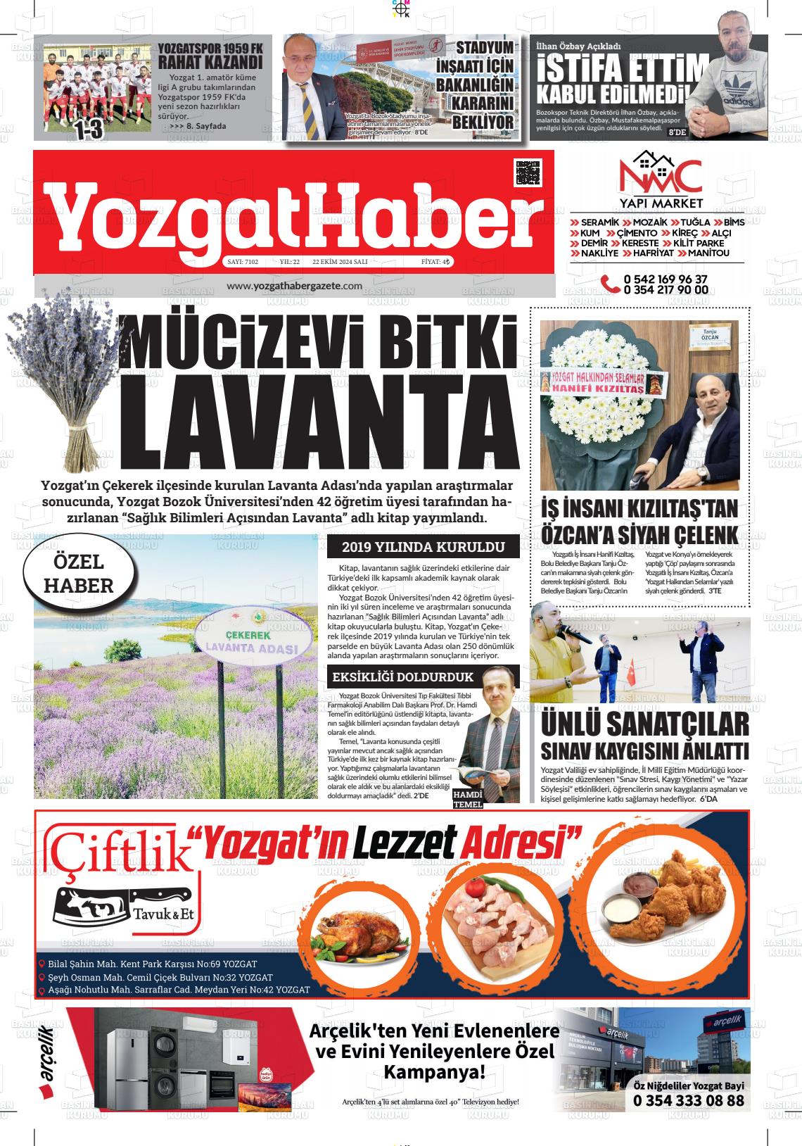 YOZGAT HABER Gazetesi