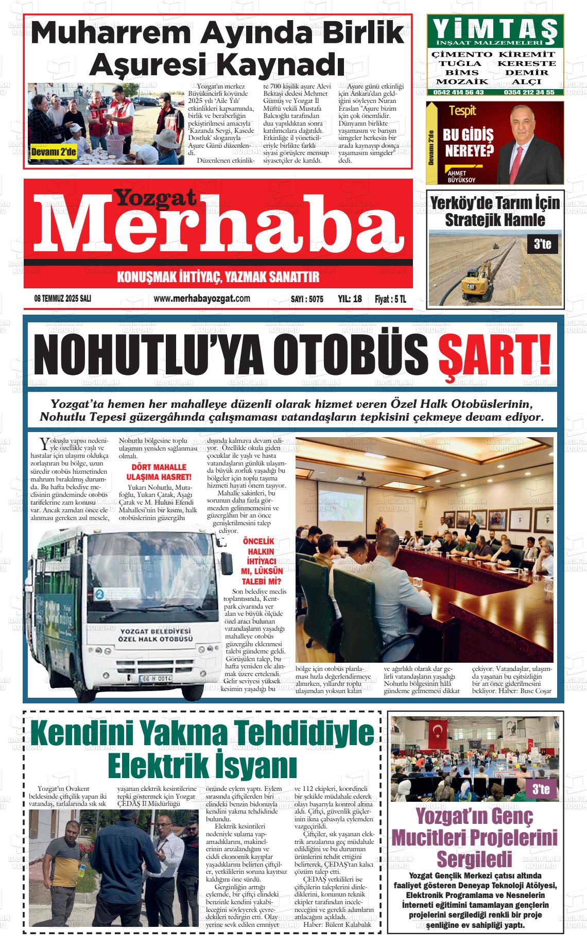YOZGAT MERHABA Gazetesi