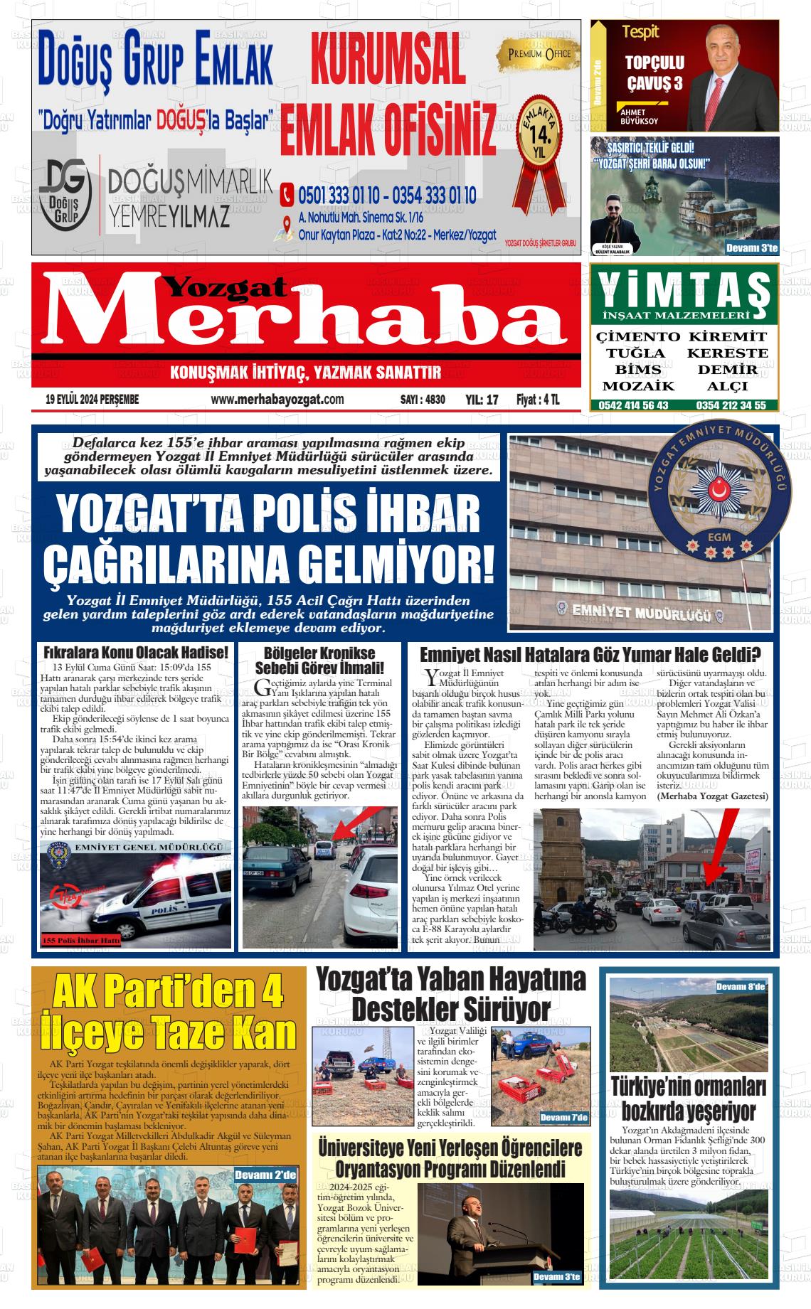 YOZGAT MERHABA Gazetesi