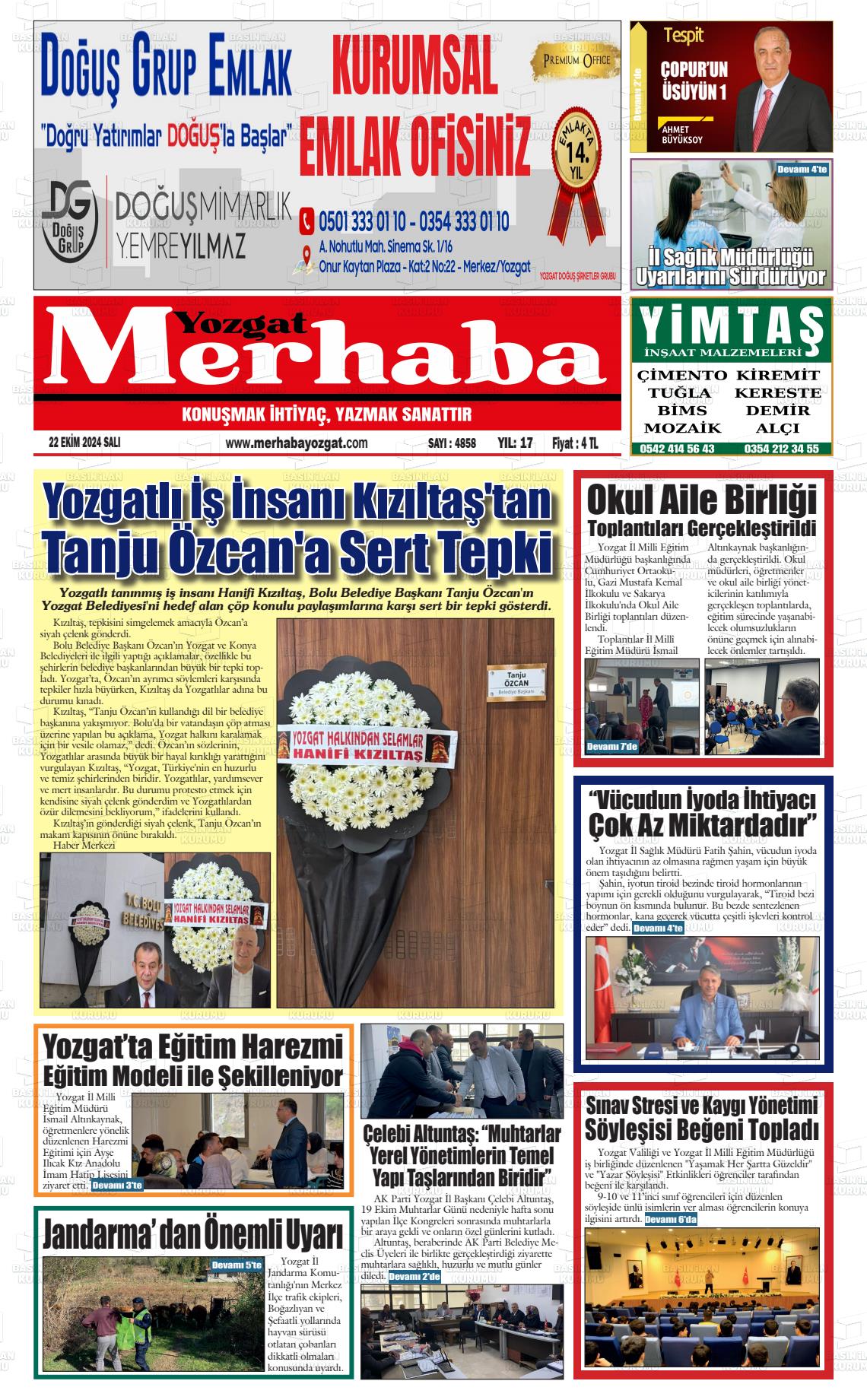 YOZGAT MERHABA Gazetesi