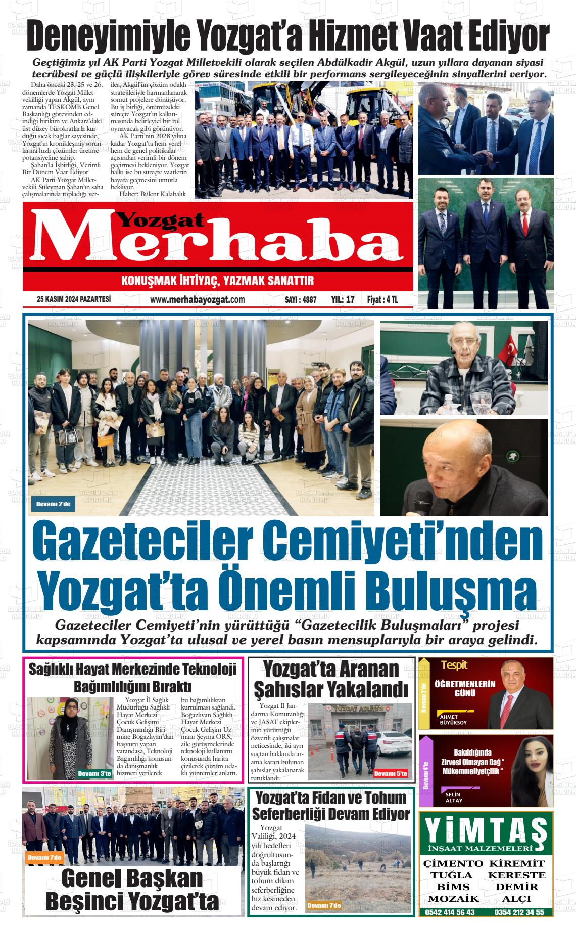 YOZGAT MERHABA Gazetesi