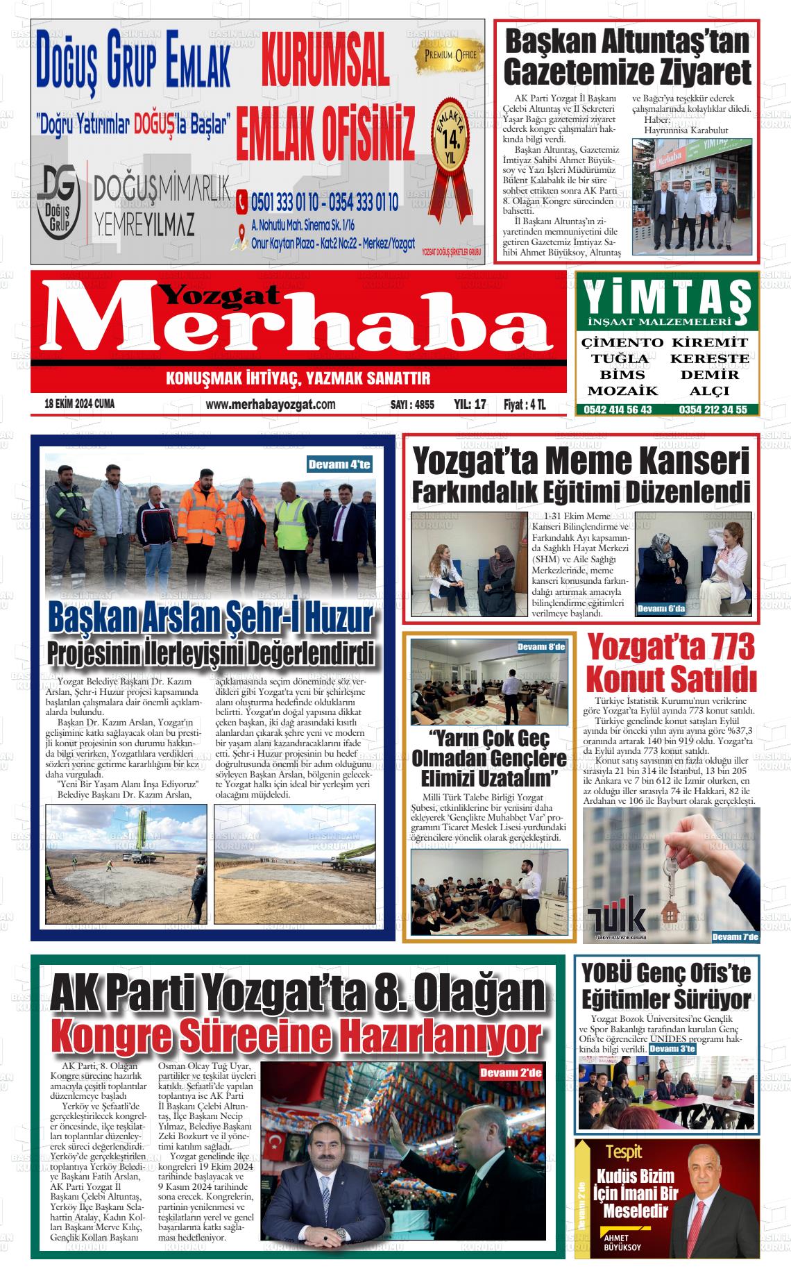 YOZGAT MERHABA Gazetesi