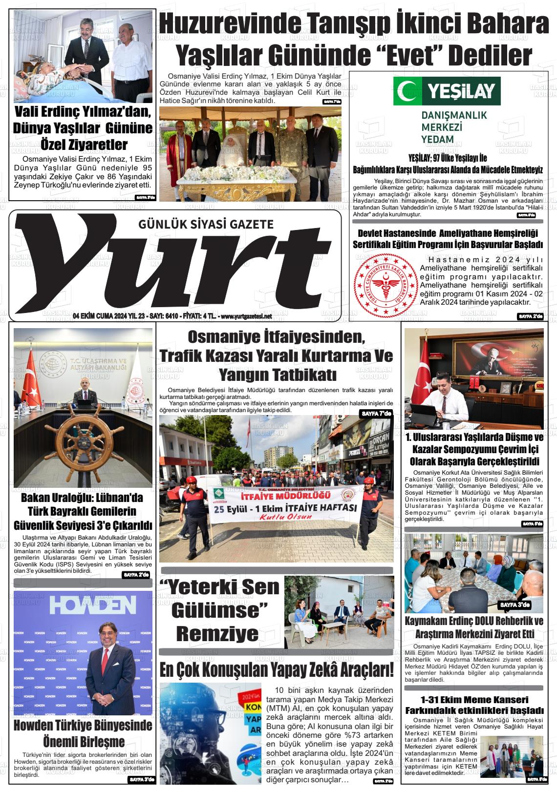 YURT Gazetesi