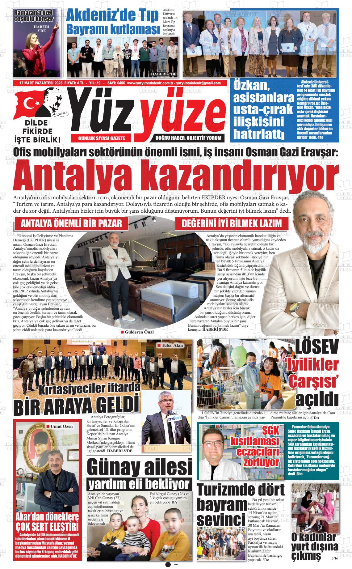 YÜZ YÜZE Gazetesi