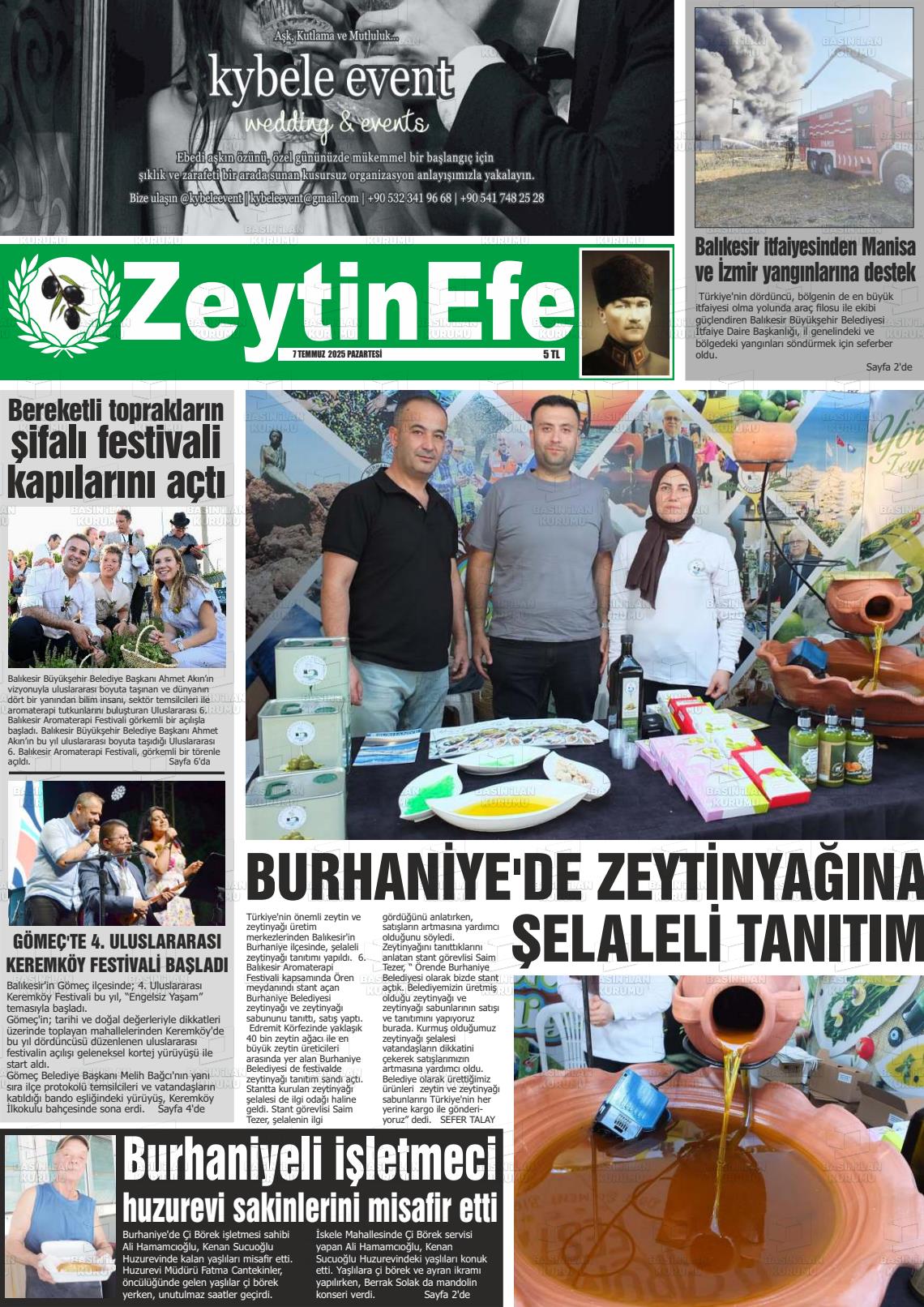 ZEYTİN EFE Gazetesi