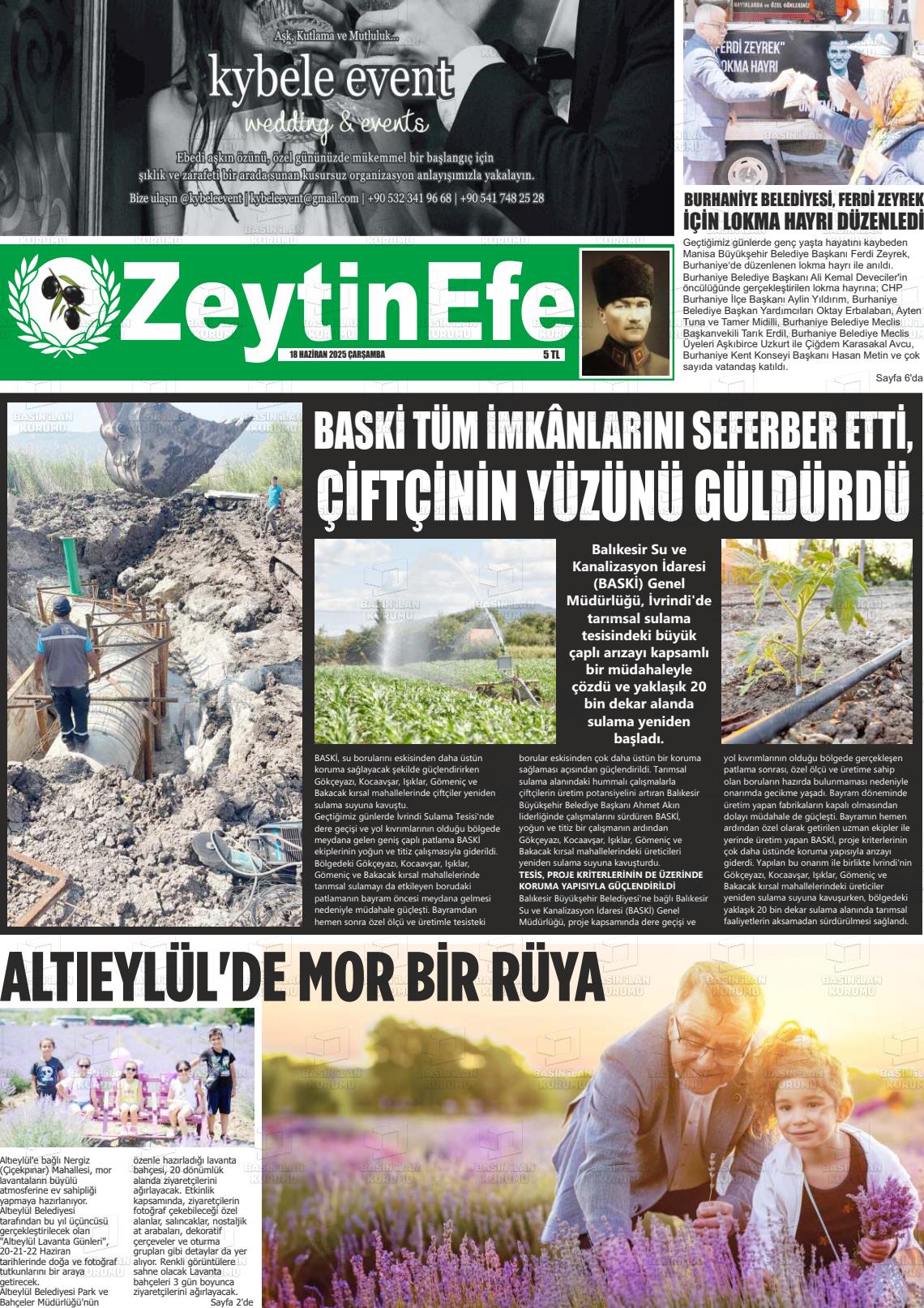 ZEYTİN EFE Gazetesi