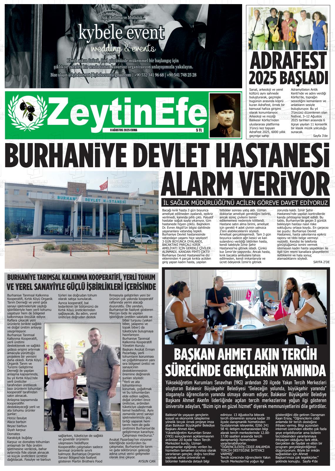 ZEYTİN EFE Gazetesi