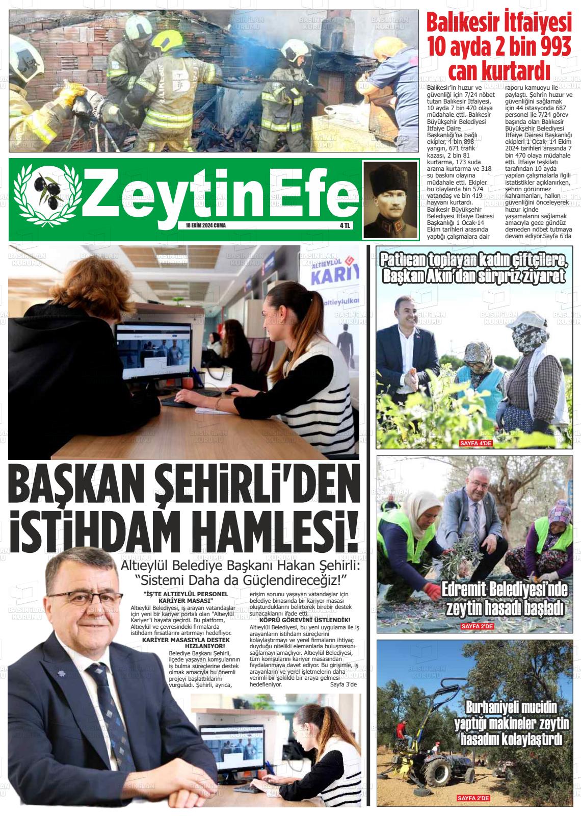 ZEYTİN EFE Gazetesi