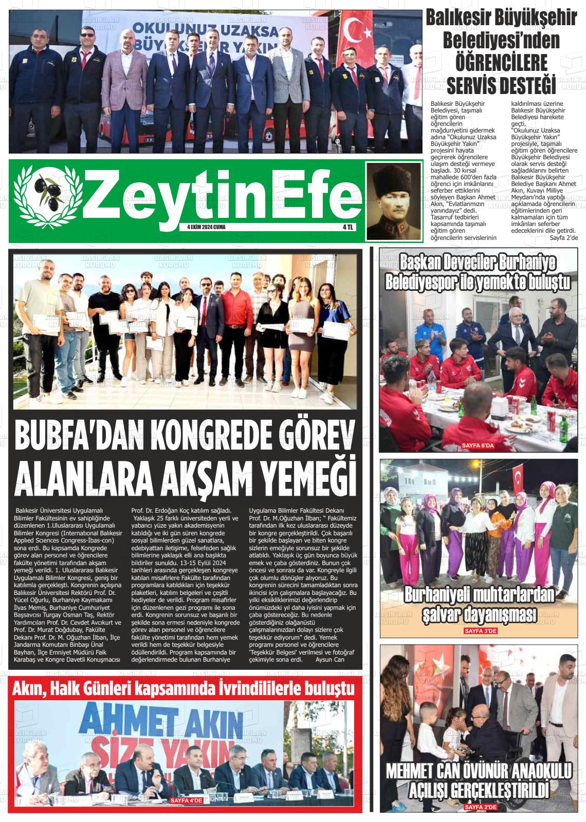 ZEYTİN EFE Gazetesi